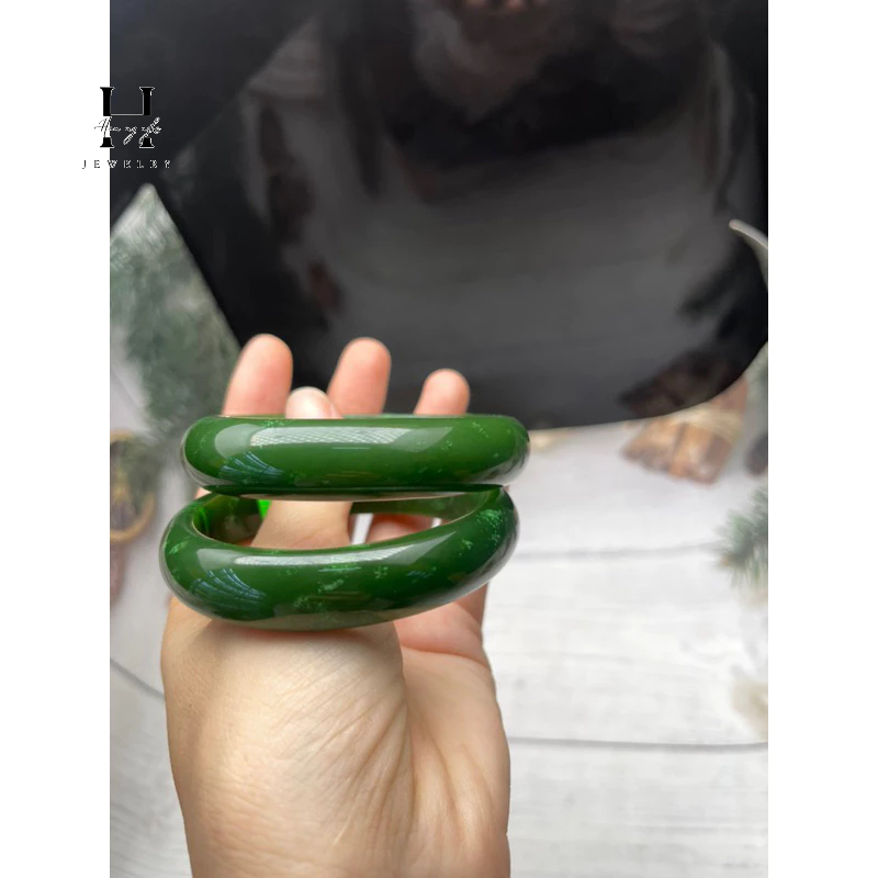 Vòng tay đá ngọc bích tự nhiên kèm giấy kiểm định đá quý HANMYNGHE 7 Vòng tay đá ngọc bích tự nhiên kèm giấy kiểm định đá quý HANMYNGHE - Hình ảnh 7