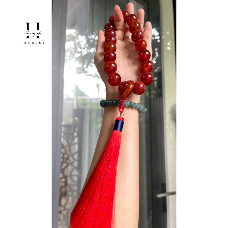 Vòng tay 18 mm đá mã não HANMYNGHE 3 Vòng tay 18 mm đá mã não HANMYNGHE - Hình ảnh 3