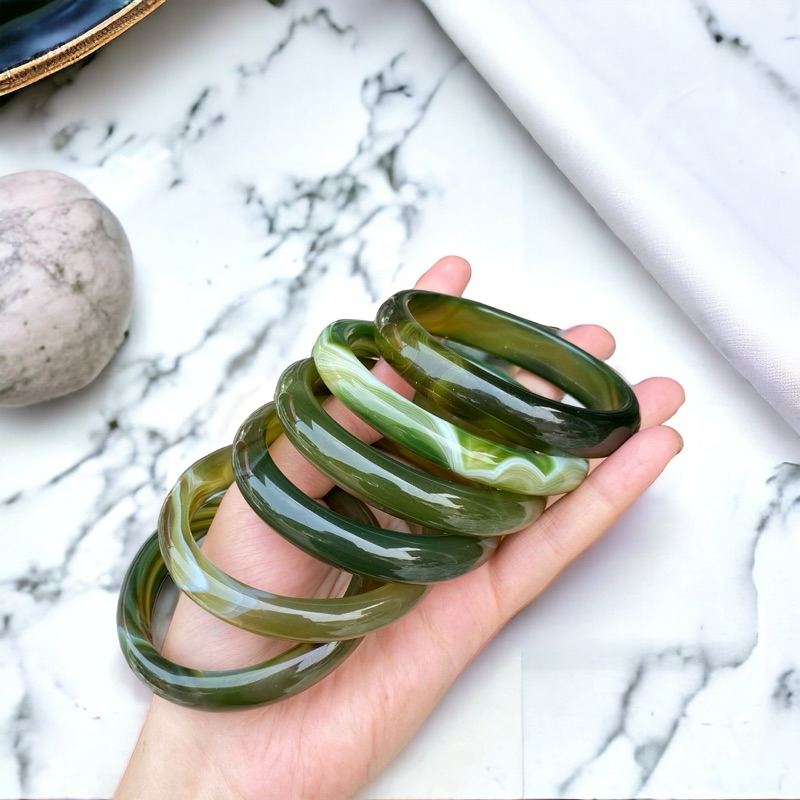 Vòng tay đá mã não tự nhiên nguyên khối loại đẹp HANMYNGHE 3 Vòng tay đá mã não tự nhiên nguyên khối loại đẹp HANMYNGHE - Hình ảnh 3