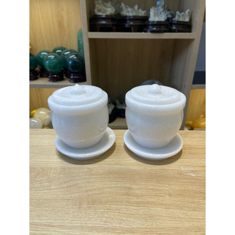 Bộ 2 ly nước thờ đá non nước tự nhiên có nắp HANMYNGHE 3 Bộ 2 ly nước thờ đá non nước tự nhiên có nắp HANMYNGHE - Hình ảnh 3