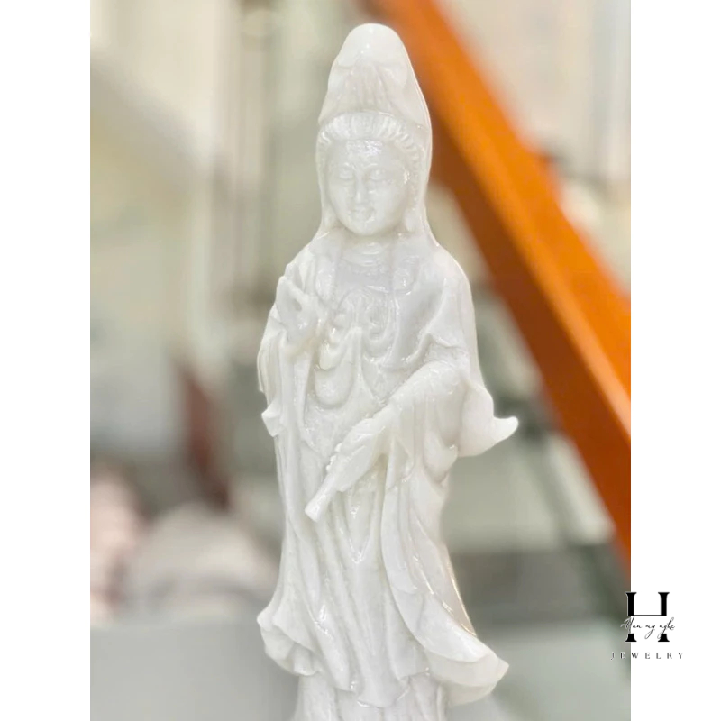 Tượng phật quan âm toạ sen đứng đá tự nhiên cao 40 cm HANMYNGHE 2 Tượng phật quan âm toạ sen đứng đá tự nhiên cao 40 cm HANMYNGHE - Hình ảnh 2