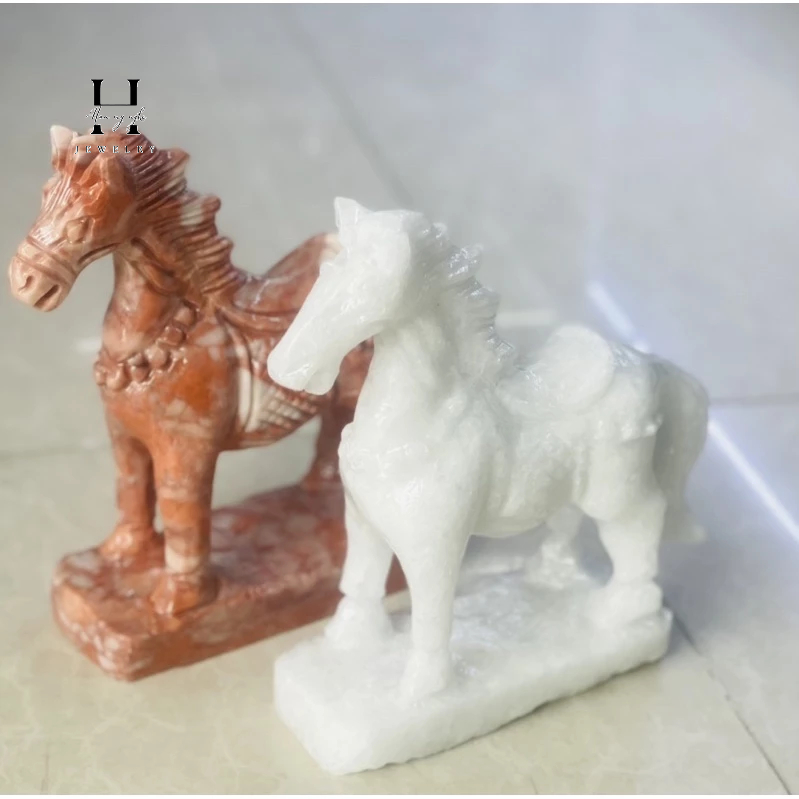 Cặp ngựa thờ cúng đá tự nhiên HANMYNGHE 2 Cặp ngựa thờ cúng đá tự nhiên HANMYNGHE - Hình ảnh 2