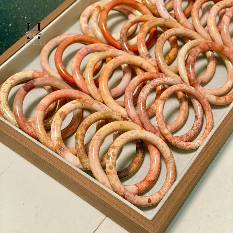 Vòng san hô bảng đũa ni 52-56mm HANMYNGHE 1 Vòng san hô bảng đũa ni 52-56mm HANMYNGHE