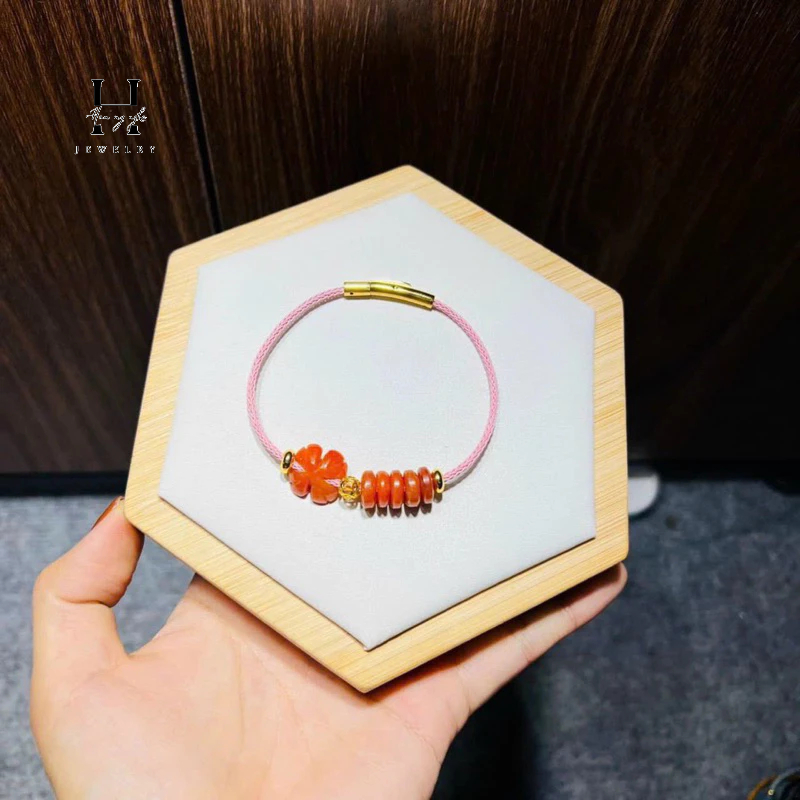 Vòng tay ngũ điếu đá tự nhiên mix charm HANMYNGHE 3 Vòng tay ngũ điếu đá tự nhiên mix charm HANMYNGHE - Hình ảnh 3