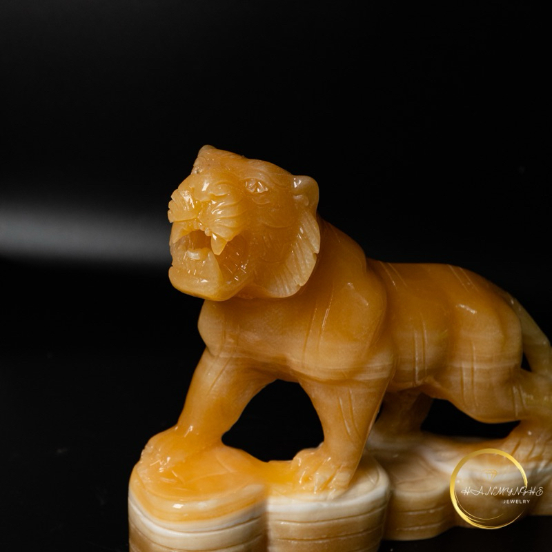 Tượng hổ phong thuỷ 20 cm đá ngọc hoàng long HANMYNGHE 3 Tượng hổ phong thuỷ 20 cm đá ngọc hoàng long HANMYNGHE - Hình ảnh 3