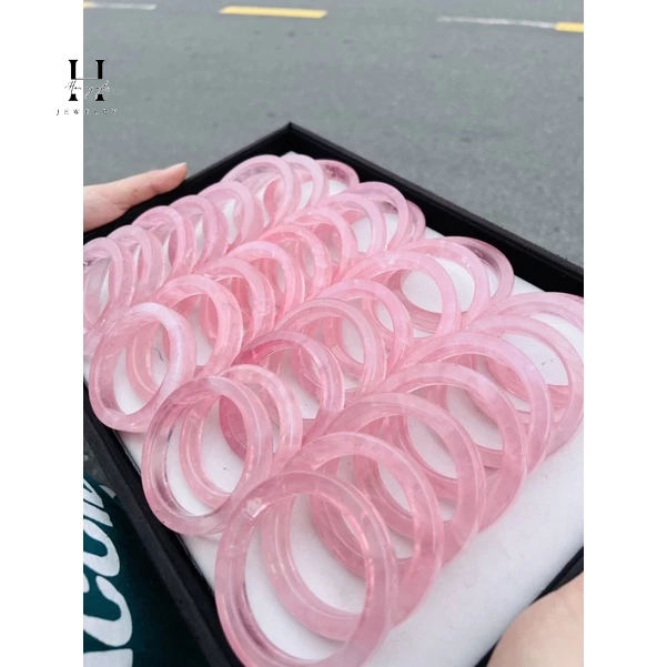 Vòng tay bảng vuông đá thạch anh hồng đậm đẹp HANMYNGHE 4 Vòng tay bảng vuông đá thạch anh hồng đậm đẹp HANMYNGHE - Hình ảnh 4