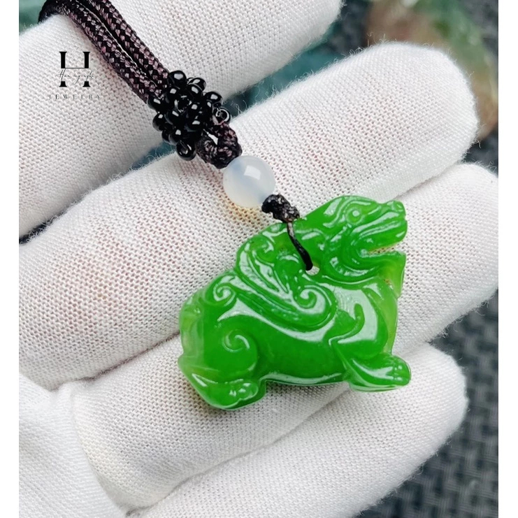 Mặt dây chuyền kỳ lân đá ngọc cẩm thạch HANMYNGHE 5 Mặt dây chuyền kỳ lân đá ngọc cẩm thạch HANMYNGHE - Hình ảnh 5