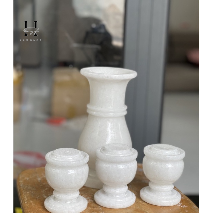 Combo lọ hoa 20 cm + 3 ly nước đá non nước tự nhiên HANMYNGHE 2 Combo lọ hoa 20 cm + 3 ly nước đá non nước tự nhiên HANMYNGHE - Hình ảnh 2