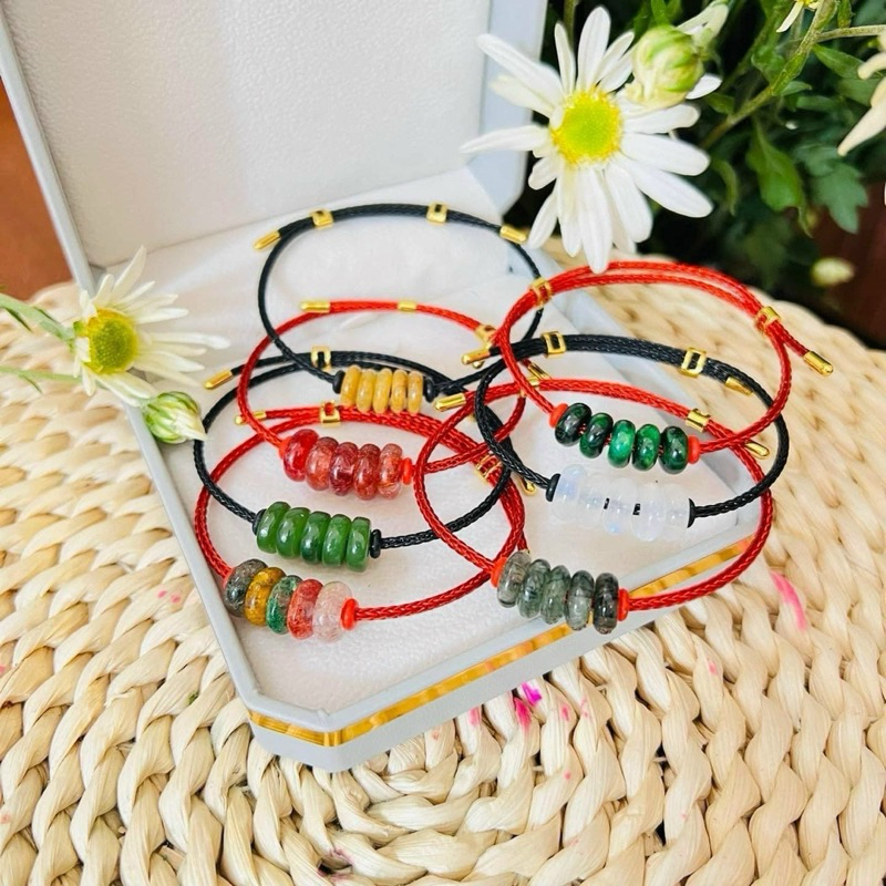 Vòng tay ngũ điếu đá tự nhiên trường thọ phú quý HANMYNGHE 1 Vòng tay ngũ điếu đá tự nhiên trường thọ phú quý HANMYNGHE