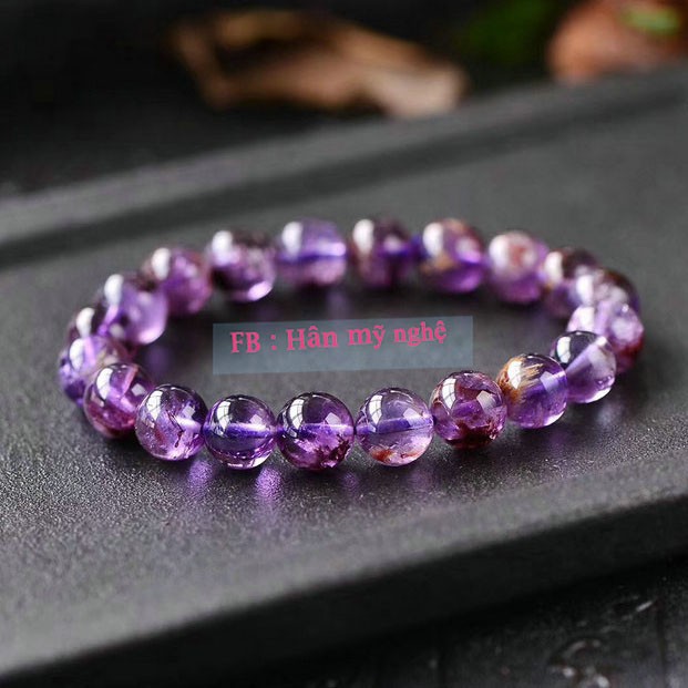 vòng tay ưu linh tím 10li HANMYNGHE 5 vòng tay ưu linh tím 10li HANMYNGHE - Ảnh 5