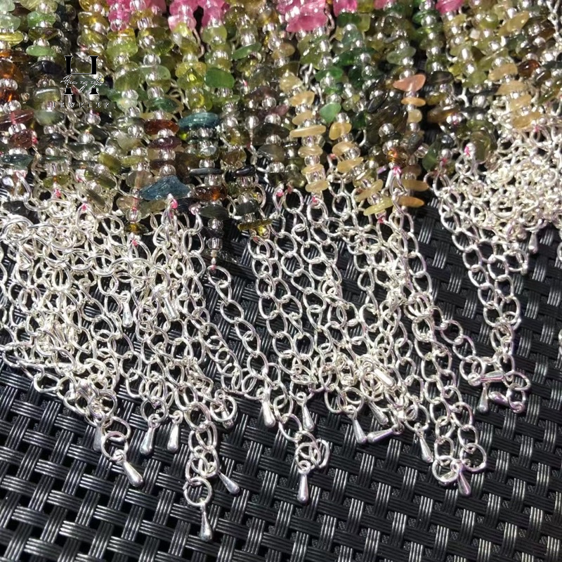 Vòng tay đá tourmaline vụn HANMYNGHE 4 Vòng tay đá tourmaline vụn HANMYNGHE - Hình ảnh 4