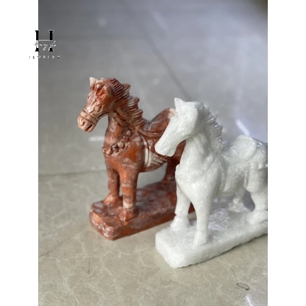 Cặp ngựa thờ cúng đá tự nhiên HANMYNGHE 1 Cặp ngựa thờ cúng đá tự nhiên HANMYNGHE