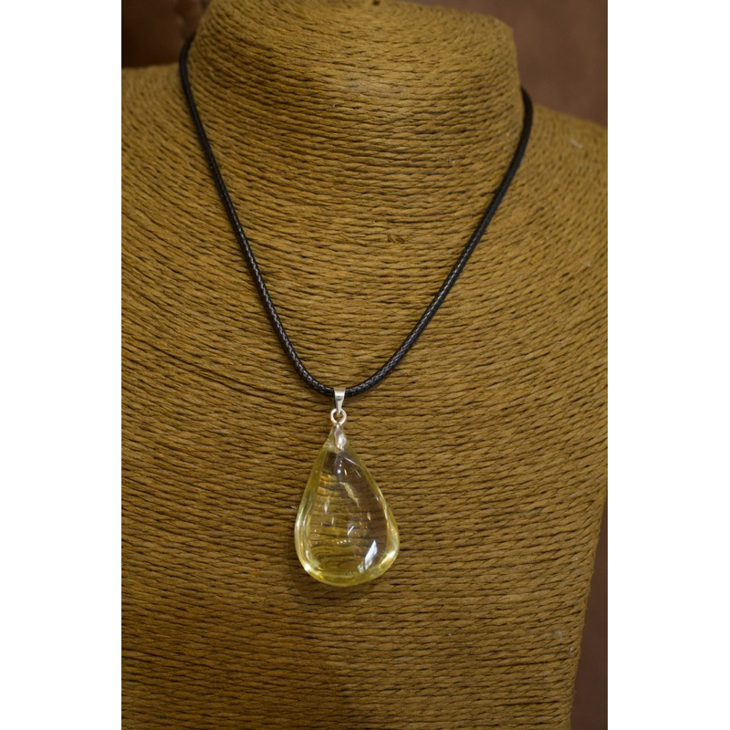 Mặt dây chuyền giọt nước đá thạch anh vàng tự nhiên HANMYNGHE 2 Mặt dây chuyền giọt nước đá thạch anh vàng tự nhiên HANMYNGHE - Hình ảnh 2