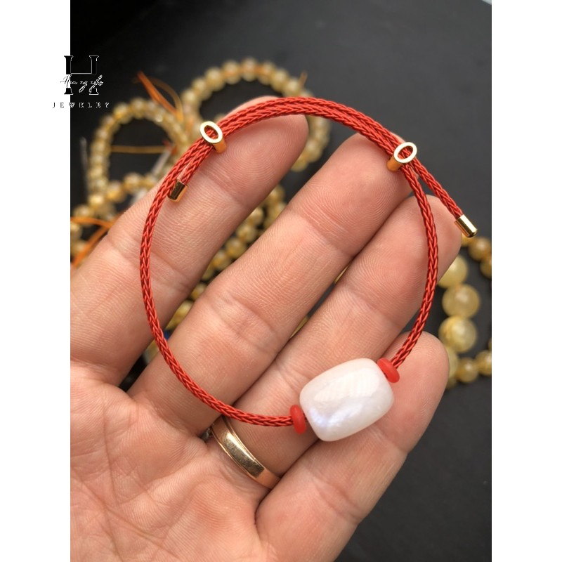 Vòng tay lu thống đá moonstone HANMYNGHE 2 Vòng tay lu thống đá moonstone HANMYNGHE - Hình ảnh 2
