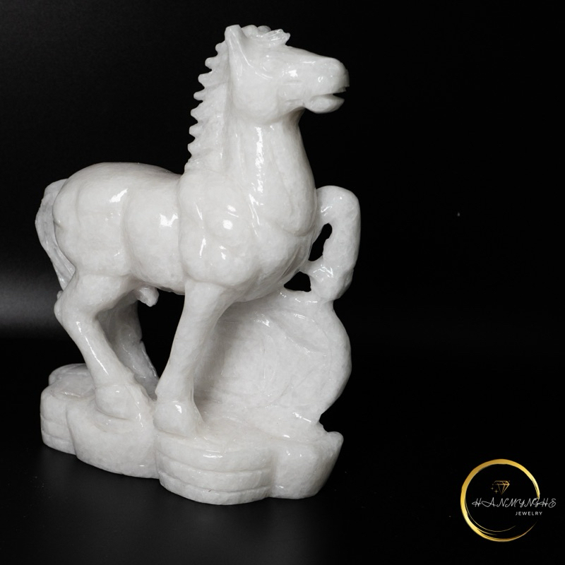 Cặp ngựa đá non nước 20cm HANMYNGHE 5 Cặp ngựa đá non nước 20cm HANMYNGHE - Hình ảnh 5