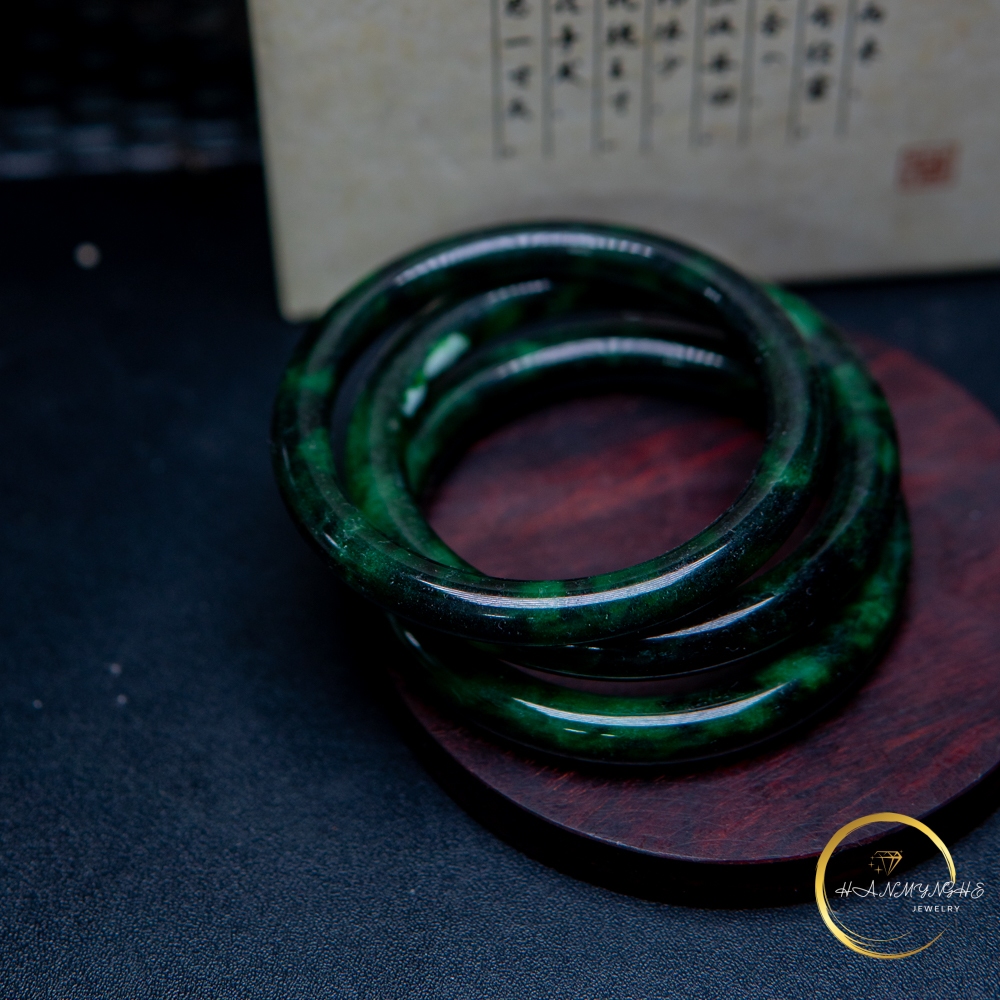 Vòng ngọc câm thạch B size 53-56mm HANMYNGHE 1 Vòng ngọc câm thạch B size 53-56mm HANMYNGHE