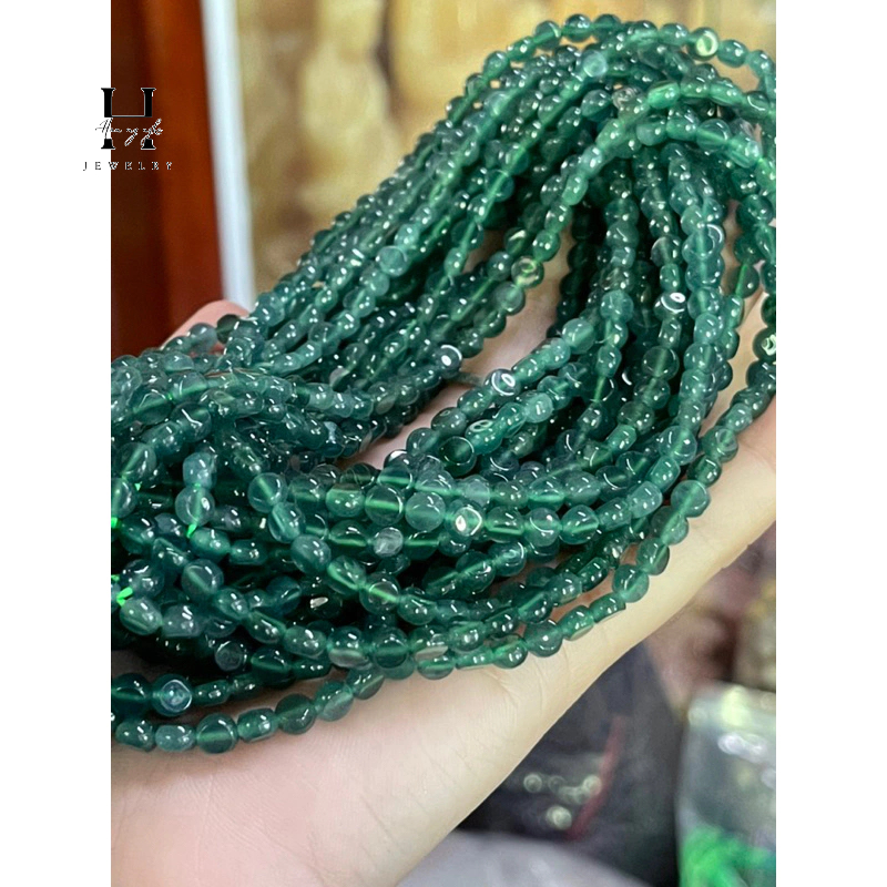 Vòng chuỗi bánh xe đá lam ngọc tự nhiên HANMYNGHE 6 Vòng chuỗi bánh xe đá lam ngọc tự nhiên HANMYNGHE - Hình ảnh 6