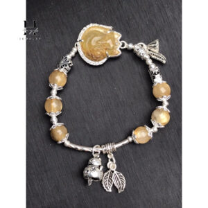 Vòng tay hồ ly đá thạch anh tóc vàng HANMYNGHE 6 images upload woo2Fdc941f8021979453b7c3aa8806bfbd46