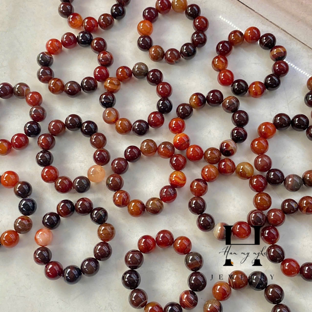 Vòng tay đá mã não tự nhiên 20mm HANMYNGHE 3 Vòng tay đá mã não tự nhiên 20mm HANMYNGHE - Hình ảnh 3