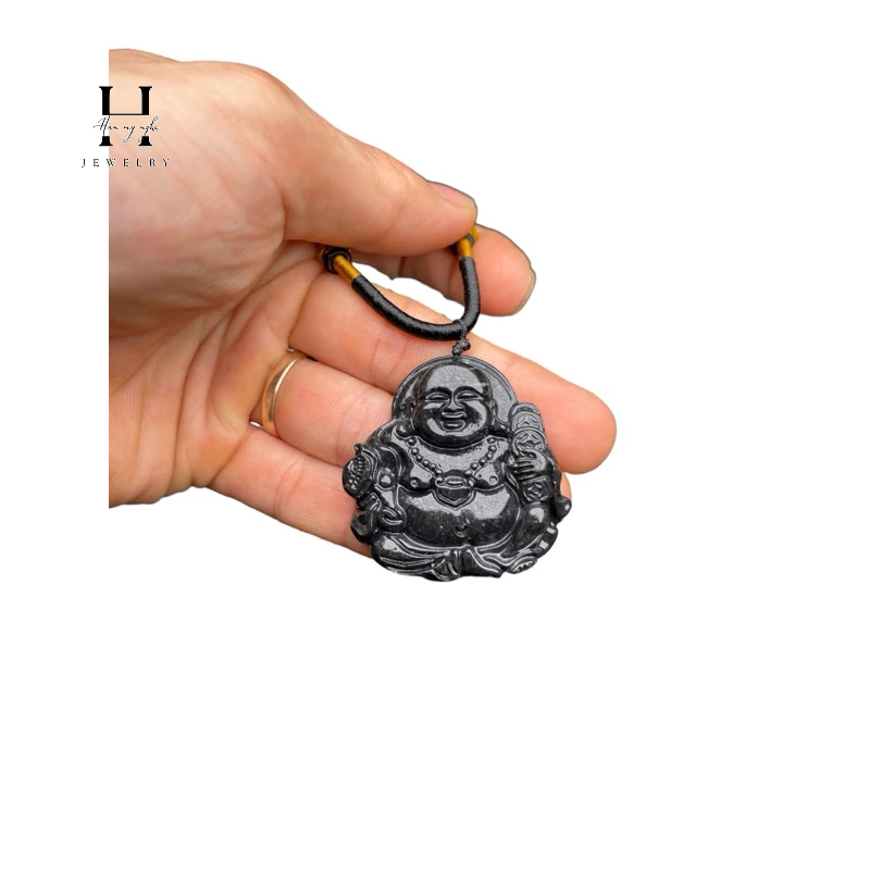 Mặt dây chuyền di lặc đá ngọc onyz tự nhiên HANMYNGHE 2 Mặt dây chuyền di lặc đá ngọc onyz tự nhiên HANMYNGHE - Hình ảnh 2