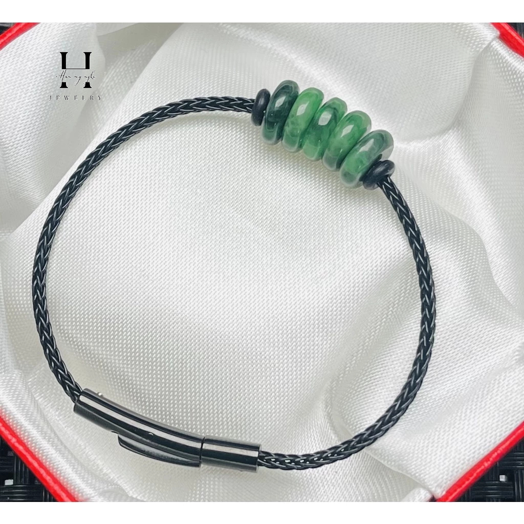Vòng Tay Ngũ Điếu Ngọc cẩm thạch Tự Nhiên Hợp Tất Cả Các Mệnh HANMYNGHE 2 Vòng Tay Ngũ Điếu Ngọc cẩm thạch Tự Nhiên Hợp Tất Cả Các Mệnh HANMYNGHE - Ảnh 2