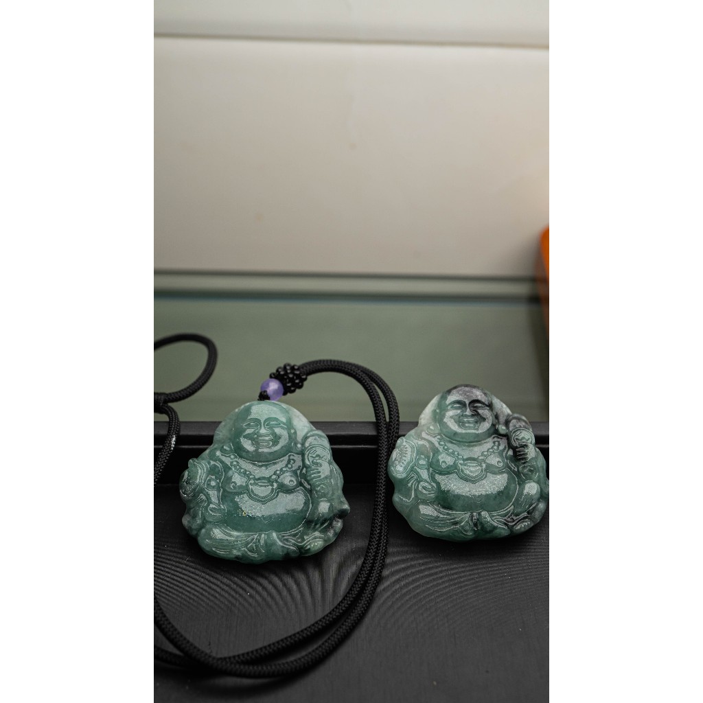 Mặt dây chuyền di lặc đá ngọc cẩm thạch tặng kèm dây đeo HANMYNGHE 3 Mặt dây chuyền di lặc đá ngọc cẩm thạch tặng kèm dây đeo HANMYNGHE - Hình ảnh 3