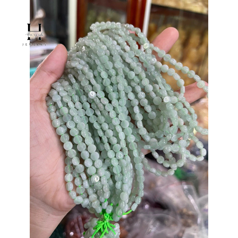 Vòng chuỗi bánh xe đá lam ngọc tự nhiên HANMYNGHE 4 Vòng chuỗi bánh xe đá lam ngọc tự nhiên HANMYNGHE - Hình ảnh 4