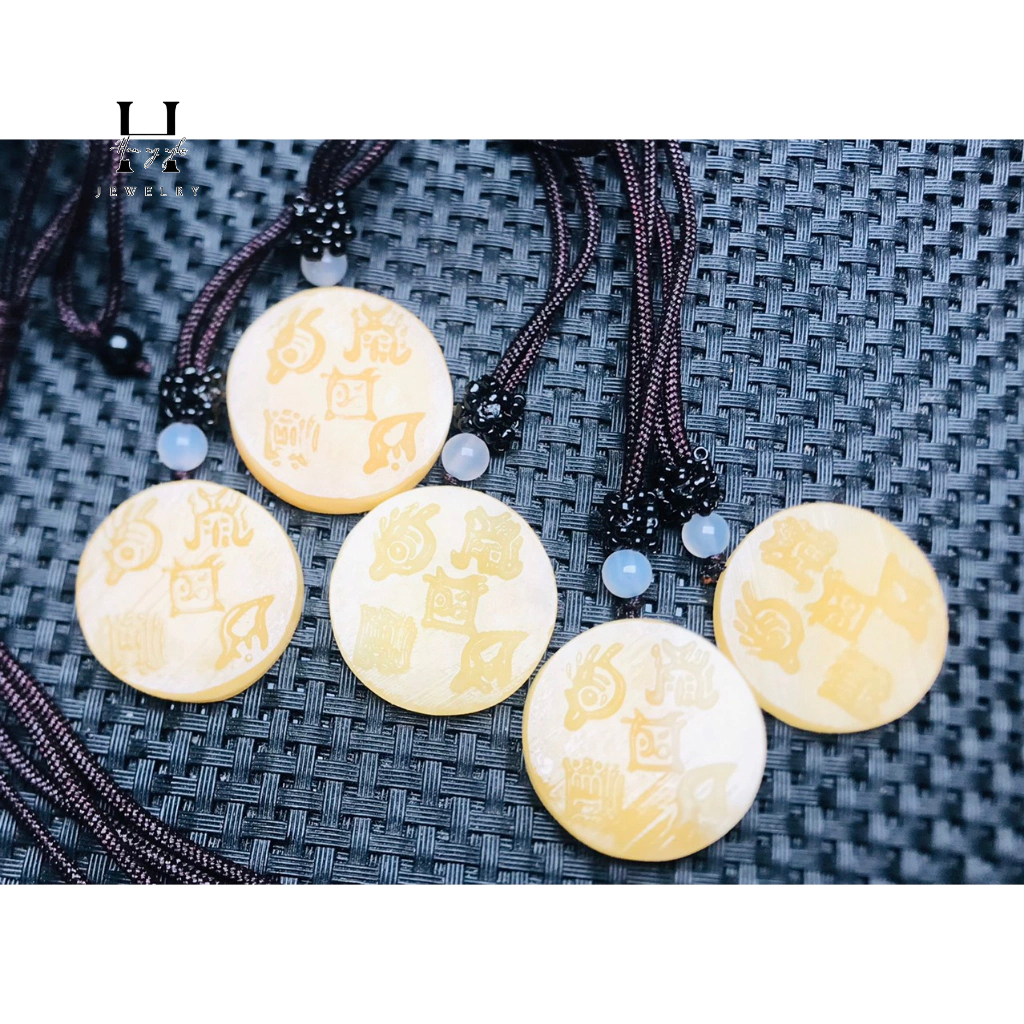 Mặt dây ngũ nhạc chân hình đồ đá ngọc hoàng long HANMYNGHE 2 Mặt dây ngũ nhạc chân hình đồ đá ngọc hoàng long HANMYNGHE - Hình ảnh 2