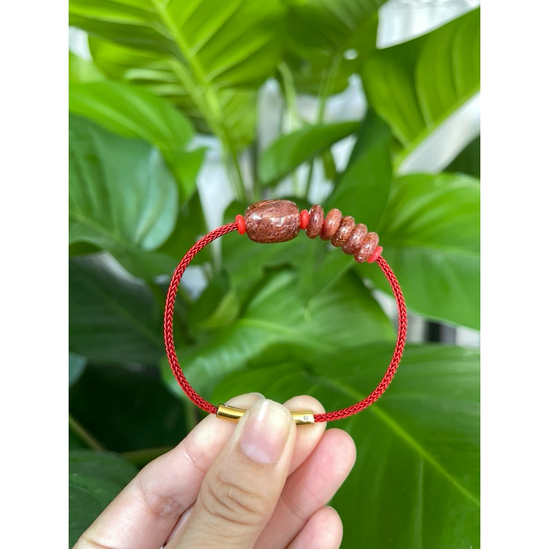 Vòng tay lu thống đá thạch anh tóc đỏ mix ngũ điếu HANMYNGHE 3 Vòng tay lu thống đá thạch anh tóc đỏ mix ngũ điếu HANMYNGHE - Hình ảnh 3