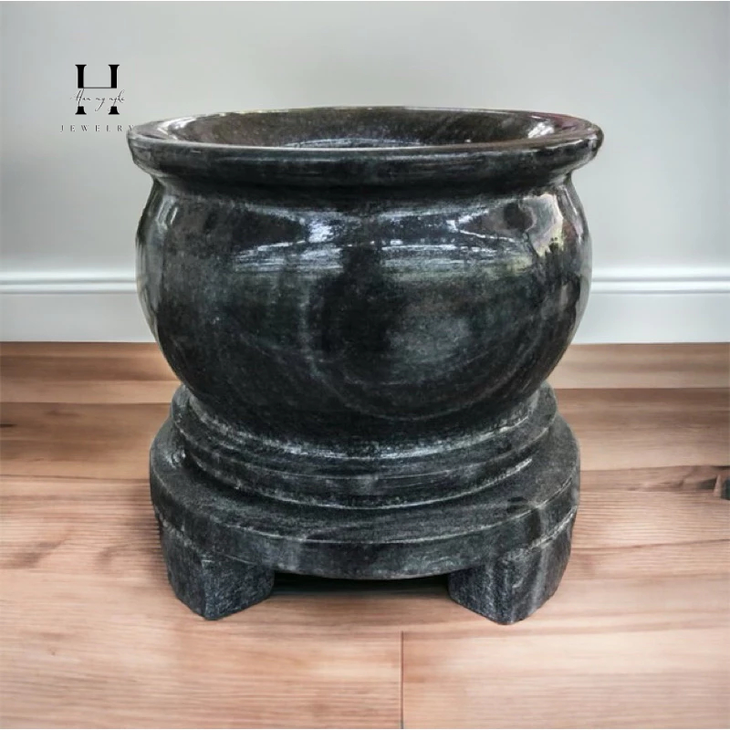 lư hương bát nhang đá non nước nguyên khối HANMYNGHE 3 lư hương bát nhang đá non nước nguyên khối HANMYNGHE - Hình ảnh 3