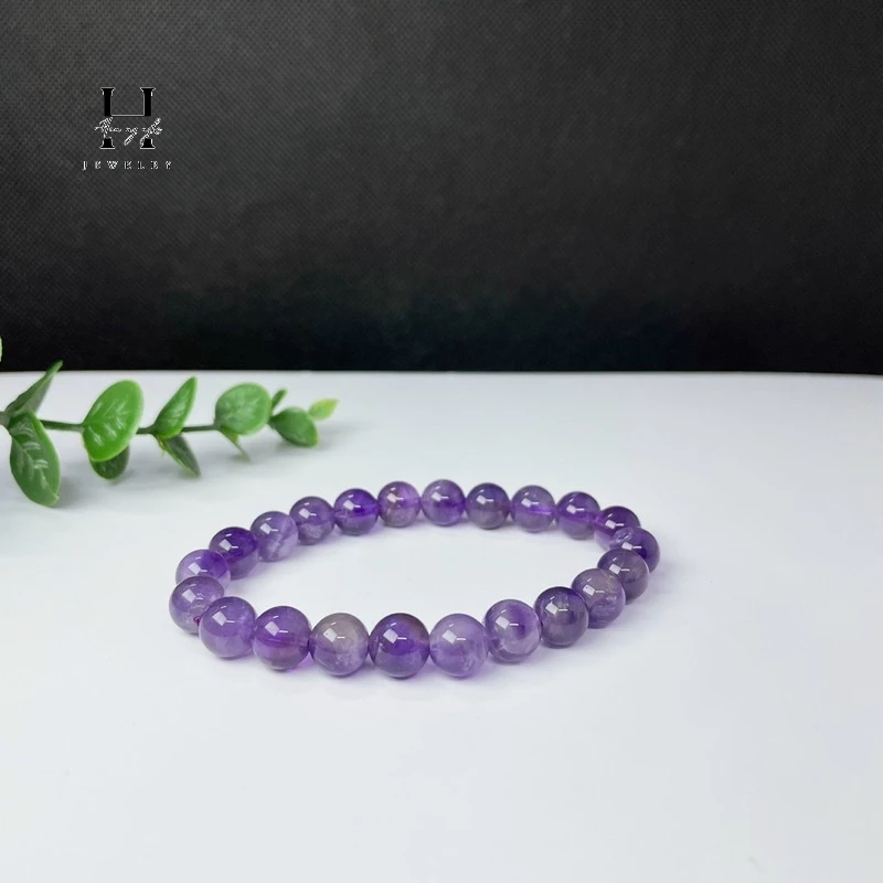 Vòng tay phong thuỷ đá thạch anh tím tự nhiên HANMYNGHE 1 Vòng tay phong thuỷ đá thạch anh tím tự nhiên HANMYNGHE