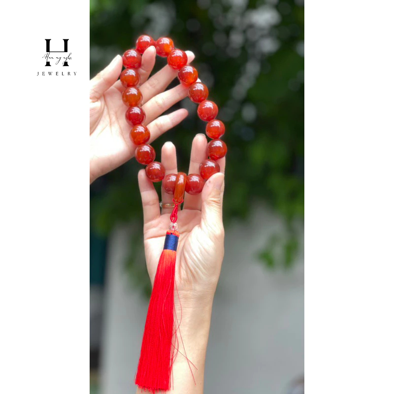 Vòng tay 18 mm đá mã não HANMYNGHE 1 Vòng tay 18 mm đá mã não HANMYNGHE