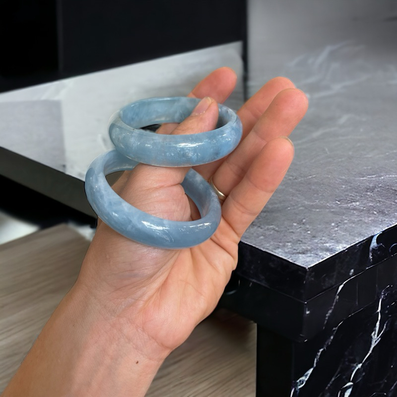 Vòng bảng đá aquamarine màu xanh nước biển tự nhiên HANMYNGHE 4 Vòng bảng đá aquamarine màu xanh nước biển tự nhiên HANMYNGHE - Hình ảnh 4