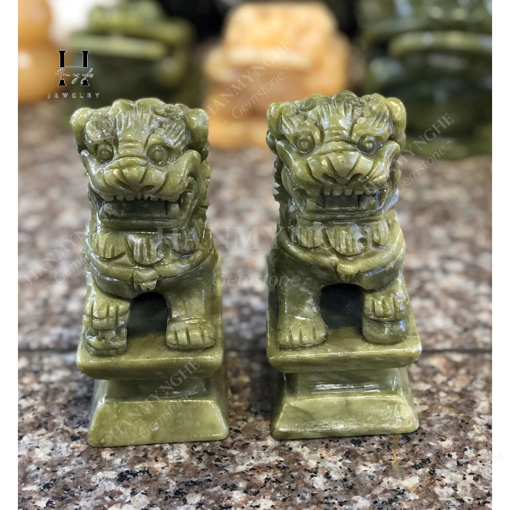 cặp Kỳ Lân Phong Thủy - 10cm để bàn serpentine 3 cặp Kỳ Lân Phong Thủy - 10cm để bàn serpentine - Ảnh 3