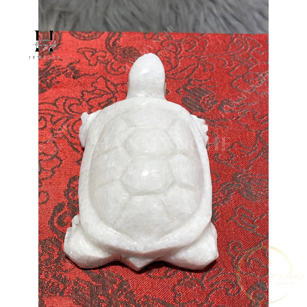 Rùa đá trắng non nước phong thủy HANMYNGHE 1 Rùa đá trắng non nước phong thủy HANMYNGHE