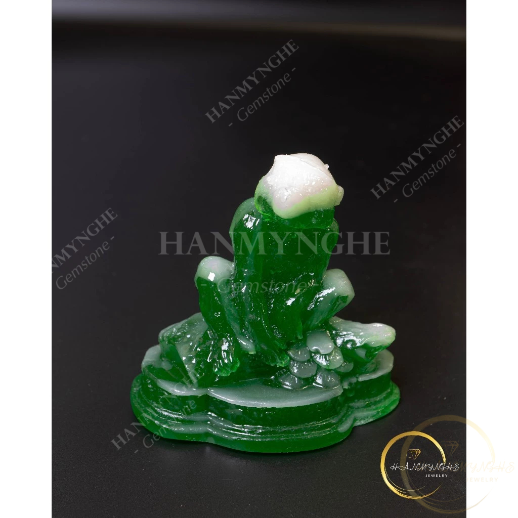 Tượng con khỉ màu xanh ngọc cao 10cm HANMYNGHE 4 Tượng con khỉ màu xanh ngọc cao 10cm HANMYNGHE - Ảnh 4