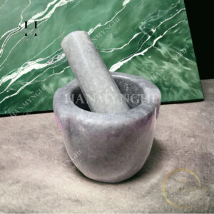 Cối đá non nước tự nhiên nguyên khối màu xám Cối Đá Giã Gia Vị HANMYNGHE