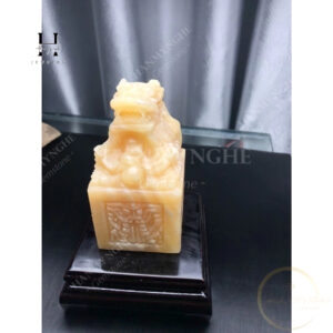 ấn rồng hoàng long tặng kèm đế gỗ cao cấp