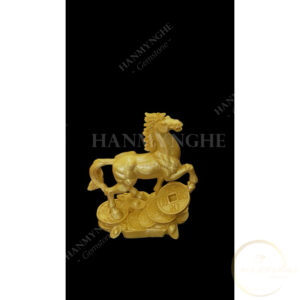 Tượng ngựa phong thuỷ cao 25 cm bột đá đúc HANMYNGHE