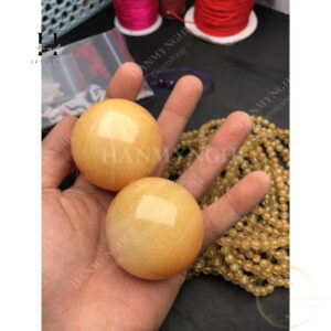 cặp bi lăn tay màu vàng 4.5 cm