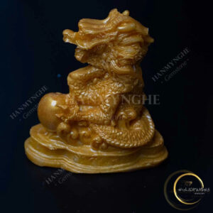 Tượng con chuột rồng ( thìn ) vàng 10cm HANMYNGHE