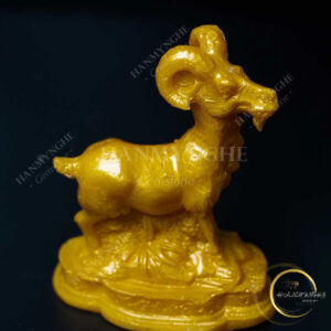 Tượng con dê (mùi) màu vàng 10cm HANMYNGHE
