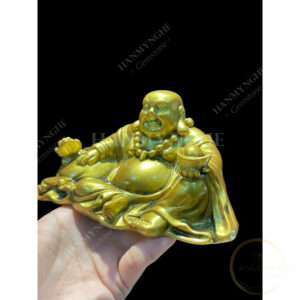 Di lặc bột đá đúc ngang 15 cm Để ô tô HANMYNGHE