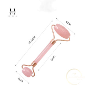 Cây lăn massage đá thạch anh hồng tự nhiên HANMYNGHE