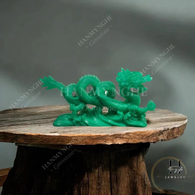 Tượng rồng nằm 27cm bột đá đúc HANMYNGHE 1 Tượng rồng nằm 27cm bột đá đúc HANMYNGHE