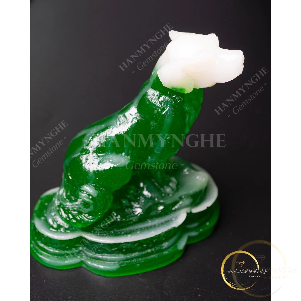 Tượng con chó bột đá đúc màu xanh ngọc cao 10cm HANMYNGHE 3 Tượng con chó bột đá đúc màu xanh ngọc cao 10cm HANMYNGHE - Ảnh 3