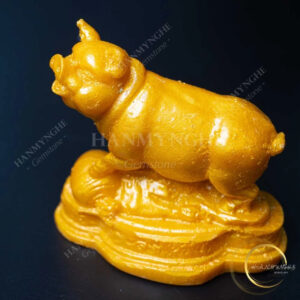 Tượng con heo ( hợi ) màu vàng 10cm HANMYNGHE