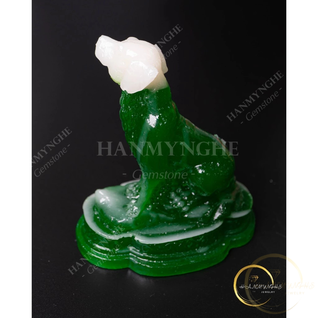 Tượng con chó bột đá đúc màu xanh ngọc cao 10cm HANMYNGHE 4 Tượng con chó bột đá đúc màu xanh ngọc cao 10cm HANMYNGHE - Ảnh 4