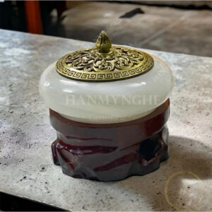bát xông trầm đá ngọc tự nhiên HANMYNGHE