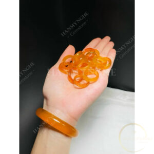 Nhẫn mã não vàng tự nhiên HANMYNGHE